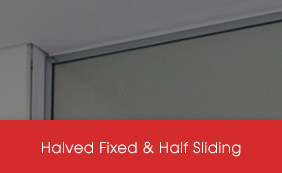 Framed Half Fixed and Half Sliding Screens